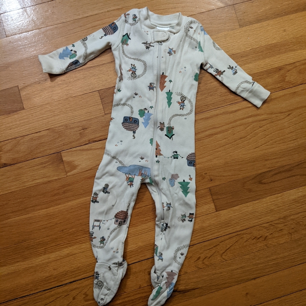 Hanna Andersson zip up pajamas